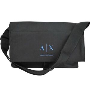 Armani Exchange Black and Blue Messenger Bag